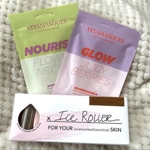 🌸 5 for $25 Facial Mask & Ice Roller Bundle